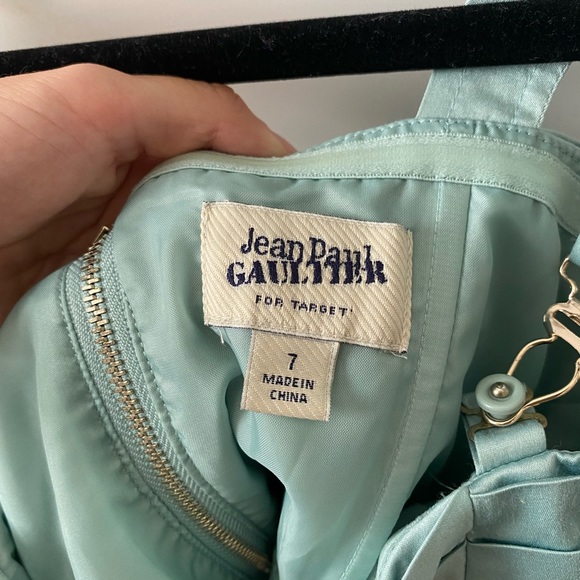 Jean-Paul Gaultier 2000s Deadstock Teal Crisscross Cocktail Dress - Picture 4 of 4